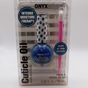 Onyx Professional Blue Cuticle Oil with Pink Tool
